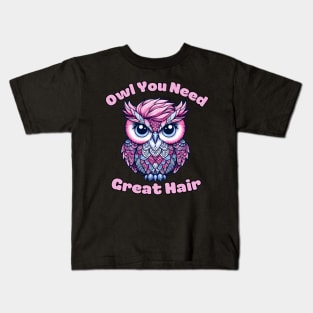 Owl hairstylist Kids T-Shirt